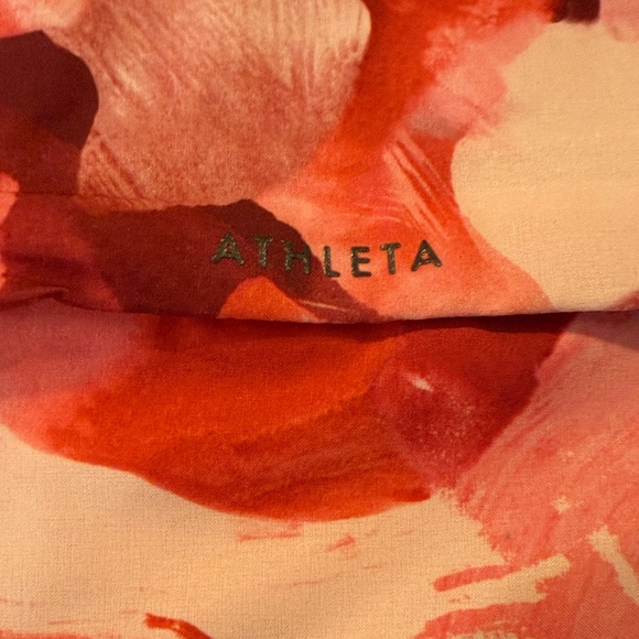 Athleta Run With It Coral and Peach Patterned Light Jacket - size 3X spring - Picture 5 of 5